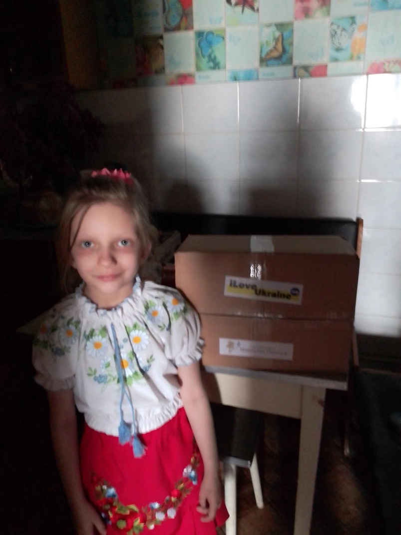 Humanitarian aid delivery to the Tishki suburbs of Kharkiv, Ukraine